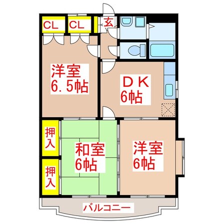 グリーンヒルズ緒方の物件間取画像